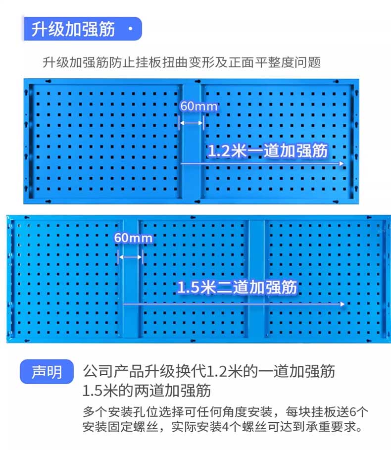 驰兔五金工具挂板架维修方孔洞洞板置物架上墙收纳整理架挂板挂钩